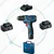 Bosch GSR 120-LI Professional 12V Cordless Drill Driver Kit with 10mm Chuck, 2 Batteries, 1500 RPM, 30 Nm Torque